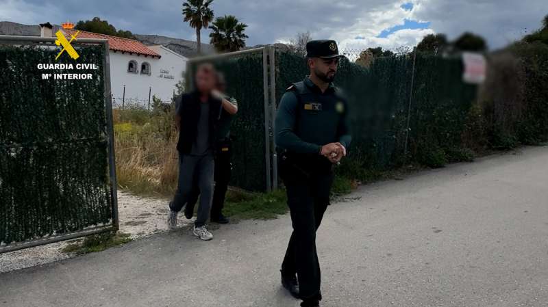 Detenido por 17 robos cometidos en viviendas de Benissa, Teulada y Calp. EFEGuardia Civil

