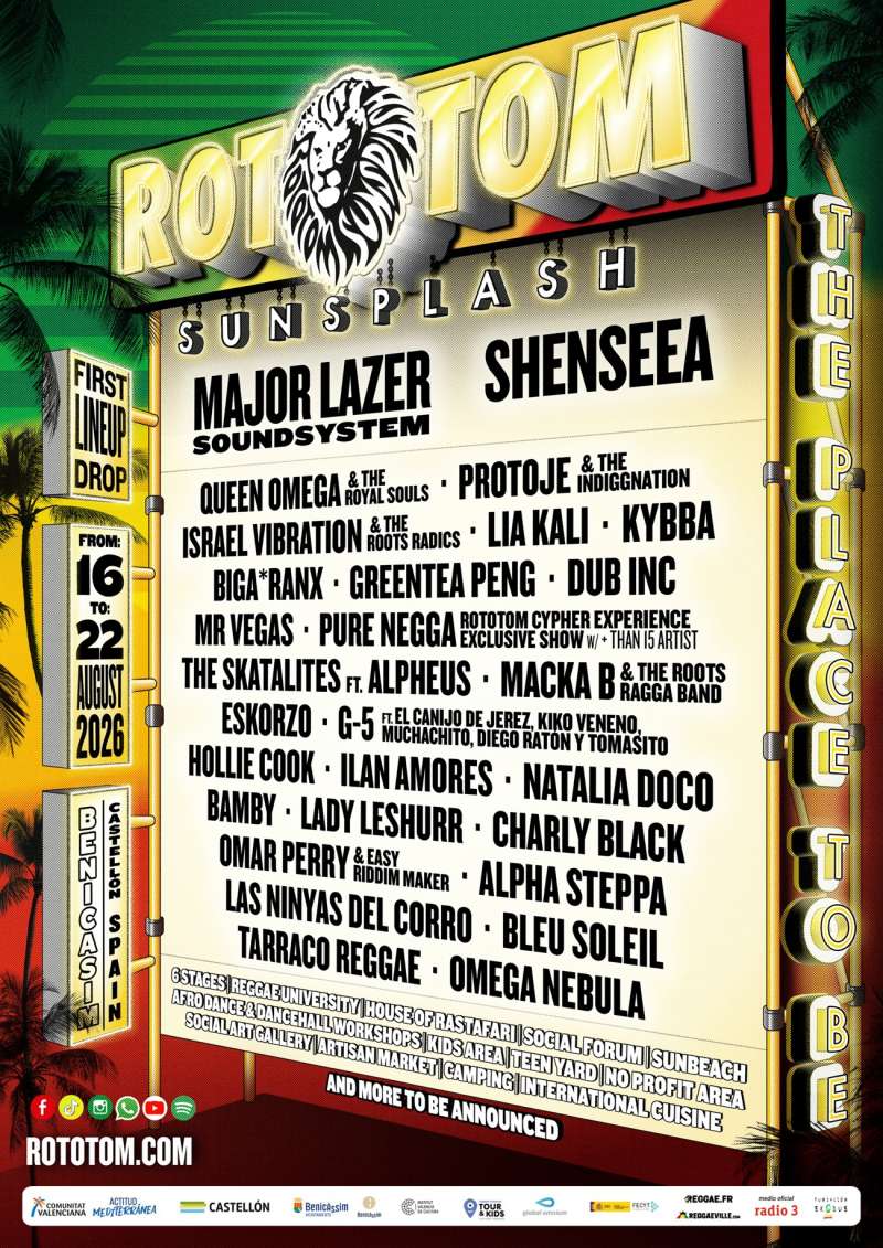 El cartel oficial del Rototom 2026.
