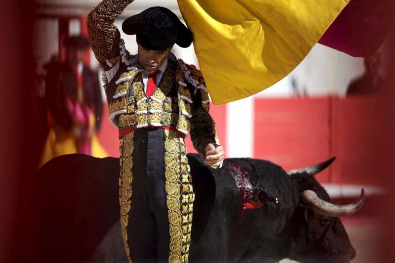 El torero español José Tomás, durante una corrida. Archivo/EFE/Yoan Valat
