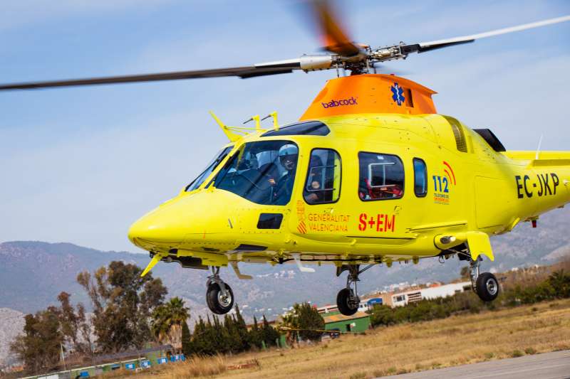 Helicóptero medicalizado del SESCV. /EPDA