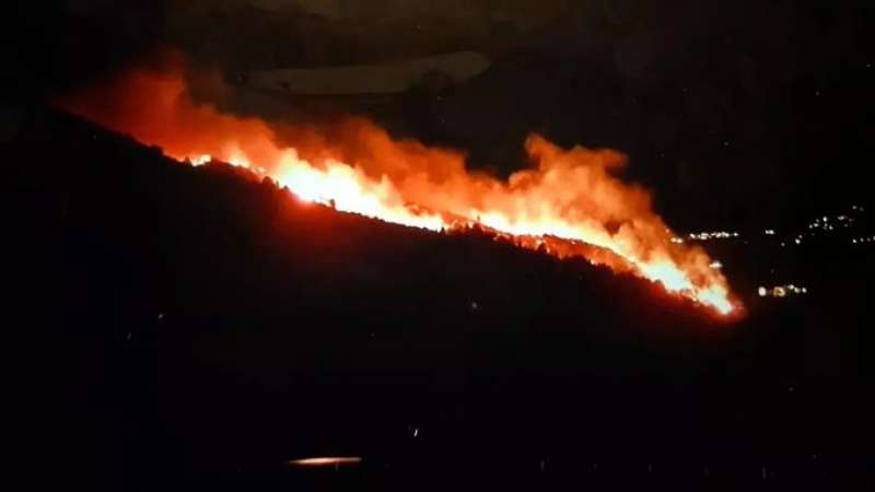 Incendio forestal de la sierra de Segària de Ràfol d