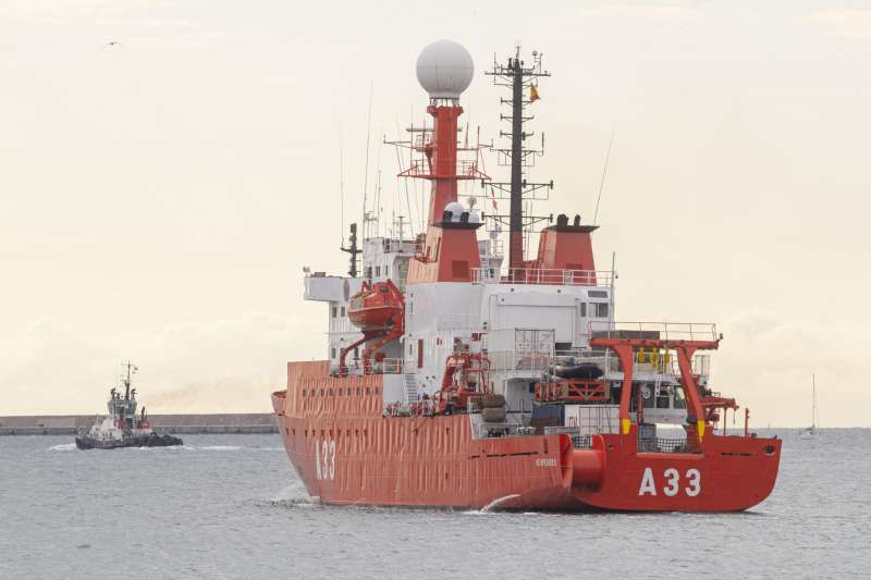 Imagen de archivo de un buque de investigación oceanográfica. EFE/Marcial Guillén/Archivo
