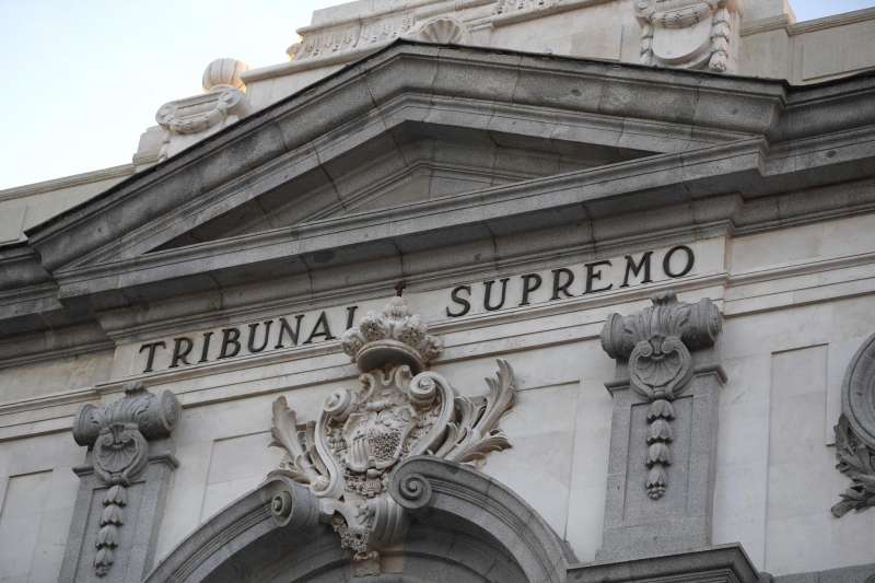 Detalle de la fachada del Tribunal Supremo. /EFE