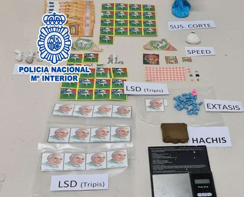 Imagen de parte de las sustancias estupefacientes incautadas. /POLICÍA NACIONAL