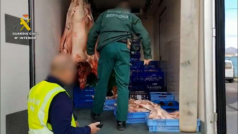 Imagen facilitada por la Guardia Civil.  EFE