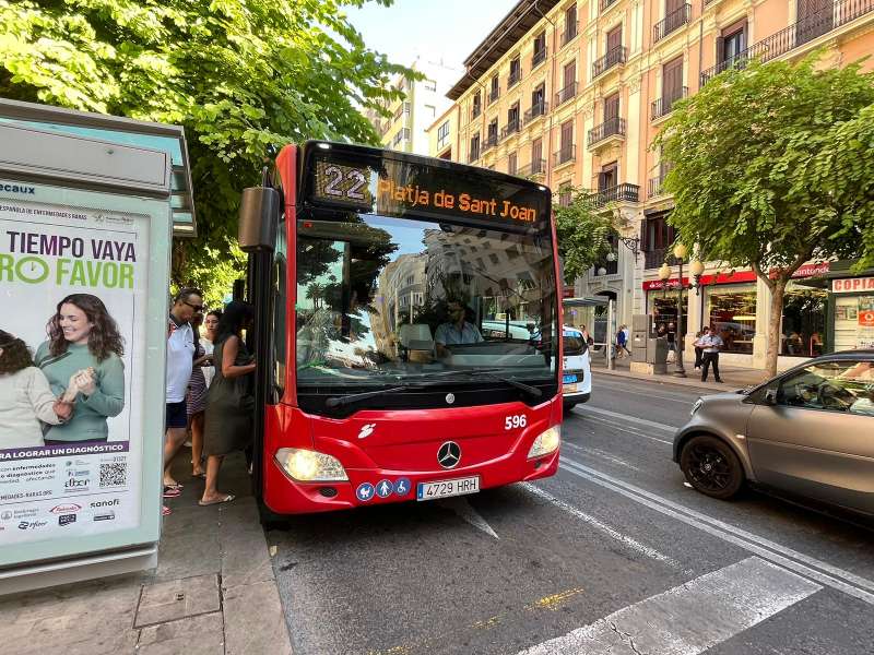 Autobús urbano de Alicante. EPDA