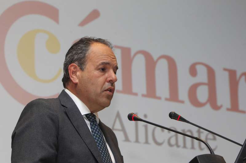 El presidente de la C�mara de Comercio de Alicante, Carlos Ba�o. EFEMorellArchivo
