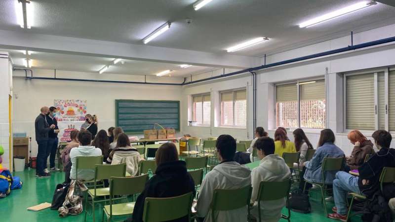 Imagen de una de las aulas facilitada por el Ayuntamiento de Torrevieja. /EPDA