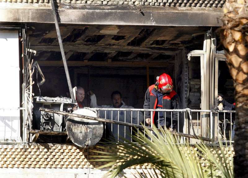 Incendio en un edificio en Alicante. ArchivoEFEMorell