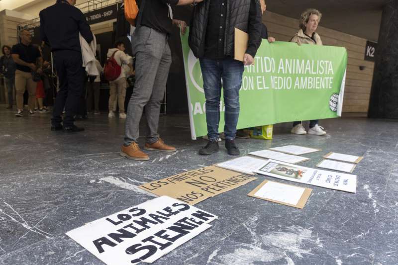 El partido animalista PACMA en una protesta. EFEJuan Herrero.
