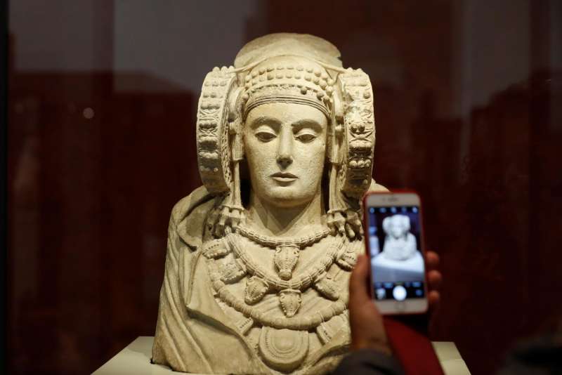 La dama de Elche en el Museo Arqueológico Nacional, en Madrid. EFE/ J.J. Guillén/Archivo