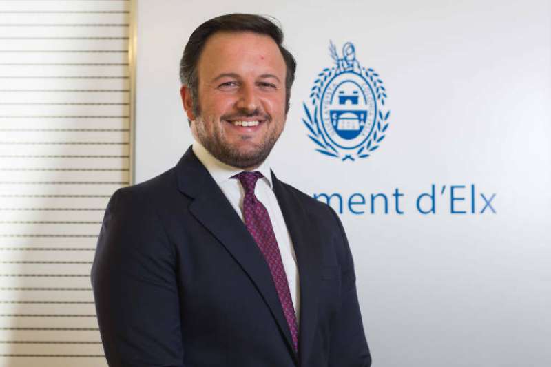 El alcalde de Elche, Pablo Ruz (PP).EPDA