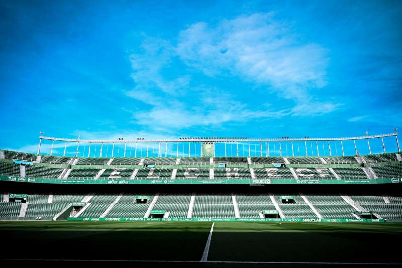 El estadio del Elche CF, el Martnez Valero, en una imagen compartida en redes por el club.
