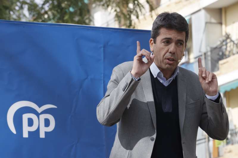El presidente del Partido Popular de la Comunitat Valenciana, Carlos Mazón. EFE/Juan Carlos Cárdenas/Archivo
