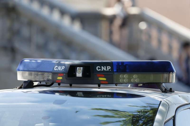 Detalle de las sirenas de un coche del Cuerpo Nacional de Polica. EFEMariscal