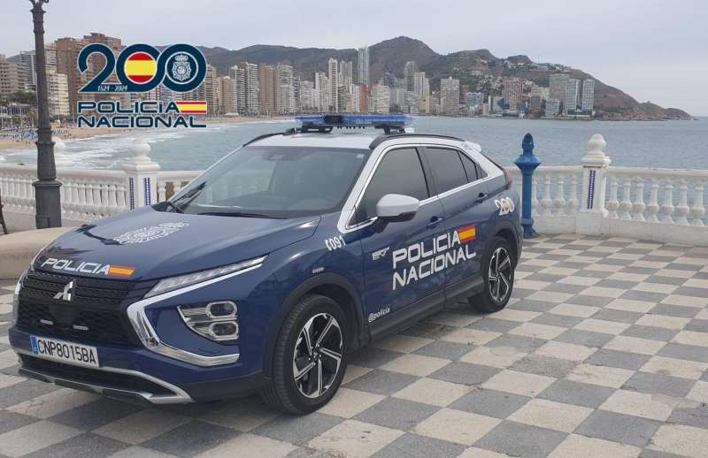 Imagen de archivo de la Polica Nacional en Benidorm.  EFE
