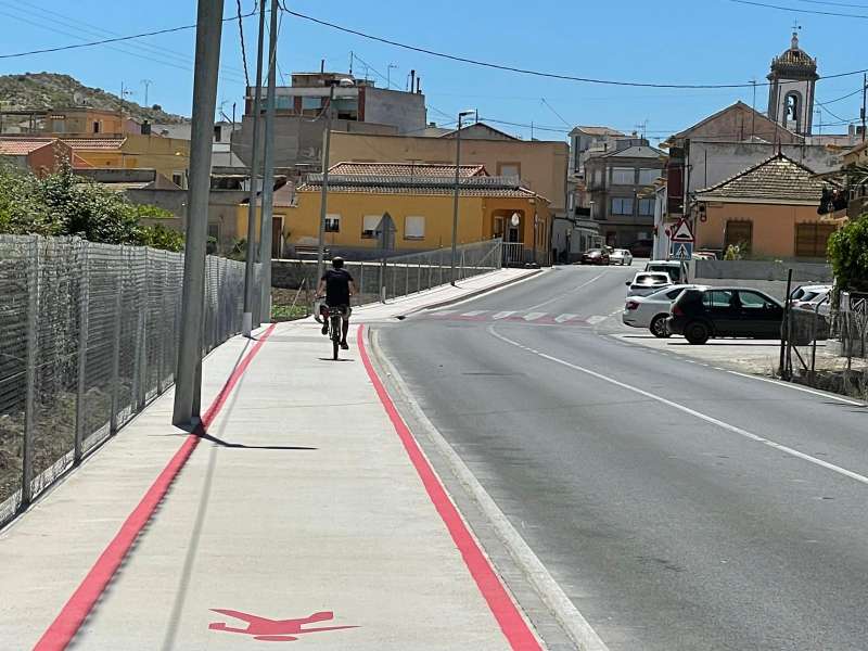 VÃ­a ciclopeatonal en la provincia de Alicante. / EPDA 