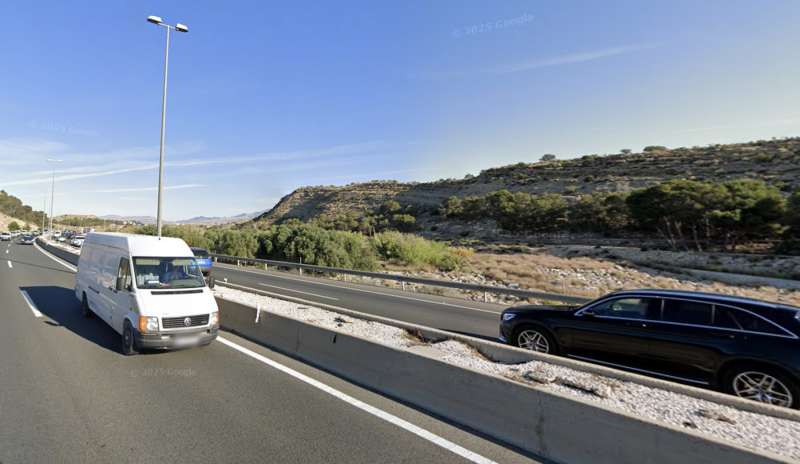 La A-70 a la altura de Monte Orgegia. EPDA