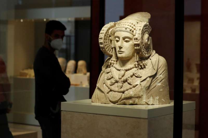 La dama de Elche en el Museo Arqueológico Nacional, en Madrid. /EFE